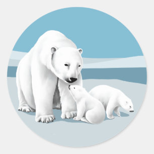 Aufkleber für Polar-Bären