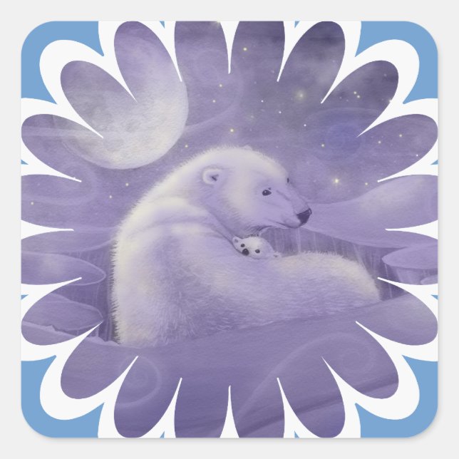 Aufkleber für Polar-Bären (Vorderseite)
