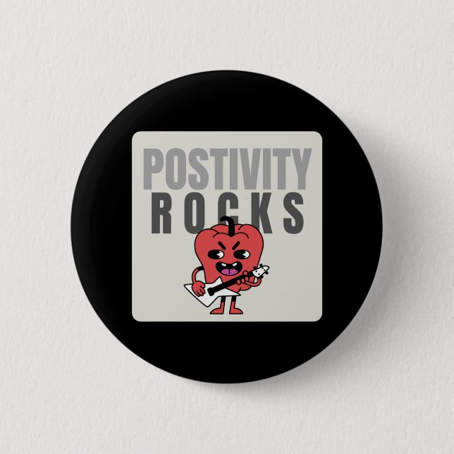 Aufkleber für Positivrocks Button (Vorderseite)