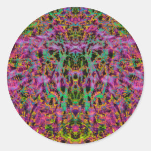 Aufkleber für psychedelische Sternexplosion