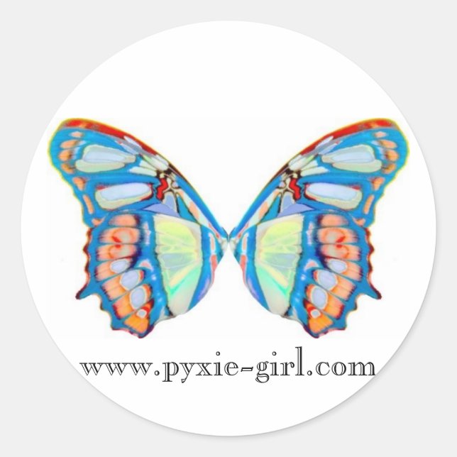 Aufkleber für Pyxie-Flügel, im Web (Vorderseite)