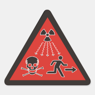 Aufkleber für Radialsymbol