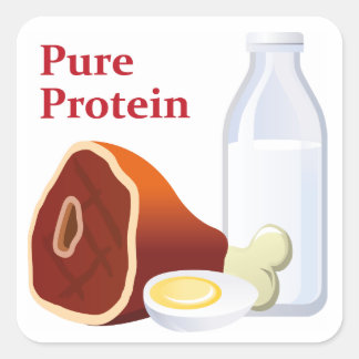 Aufkleber für reines Protein