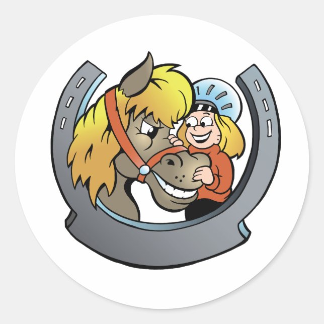 Aufkleber für Reiter und Pferde (Vorderseite)