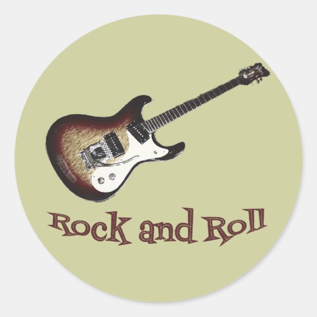 Aufkleber für Rock und Roll (Vorderseite)