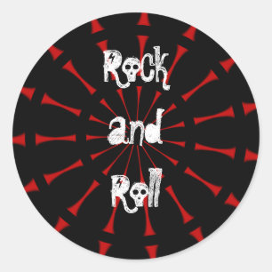 Aufkleber für Rock und Roll Kaleidoskop