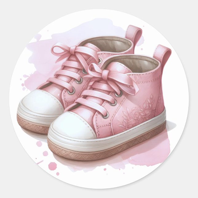 Aufkleber für rosa Trainer (Vorderseite)