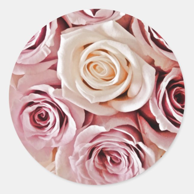 Aufkleber für Rosa Umschlag Aufkleber (Vorderseite)