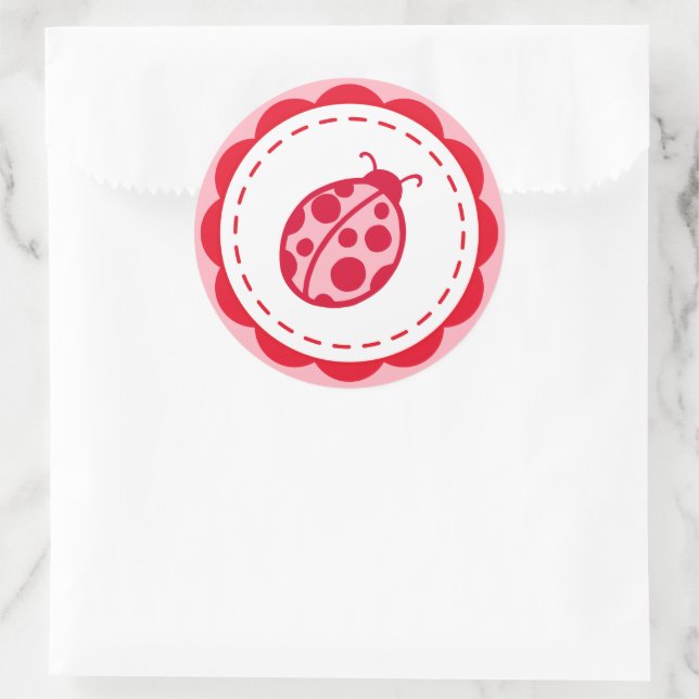 Aufkleber für Rosa und Rot (Tasche)
