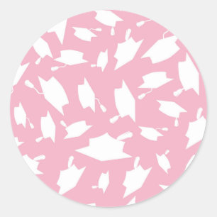 Aufkleber für Rosa und Weiße Abschluss