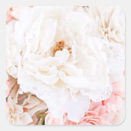 Aufkleber für Rosa und Weiße Blüten