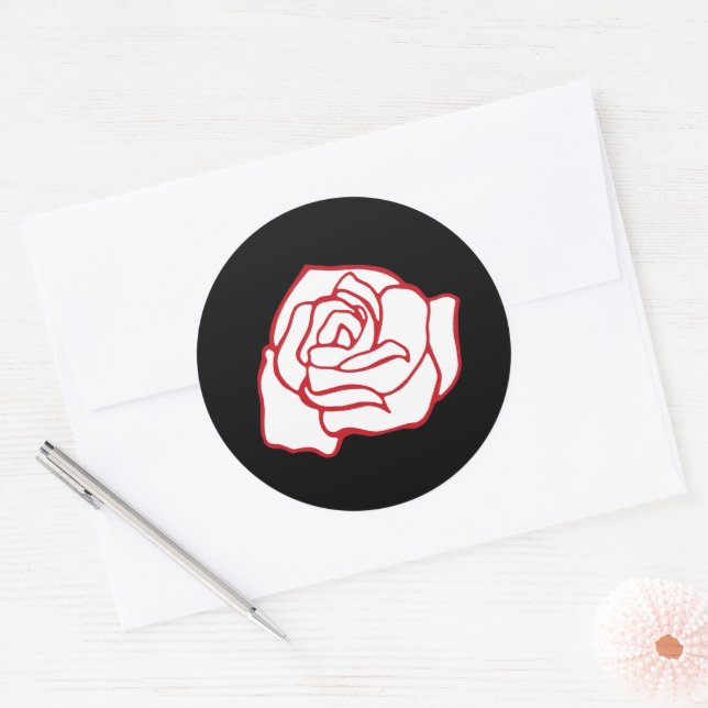 Aufkleber für Rose (Umschlag)