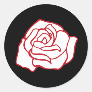 Aufkleber für Rose