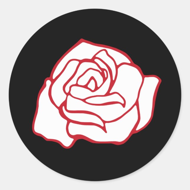Aufkleber für Rose (Vorderseite)