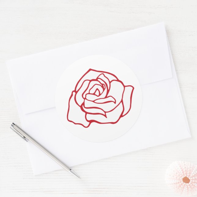 Aufkleber für Rose (Umschlag)