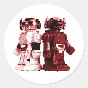 Aufkleber für rote Roboter