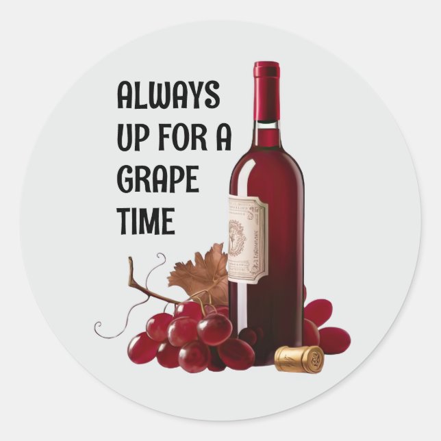 Aufkleber für Rote Weinzeit (Vorderseite)