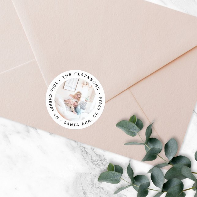 Aufkleber für Rücksendeadresse, klassisches Foto (Von Creator hochgeladen)