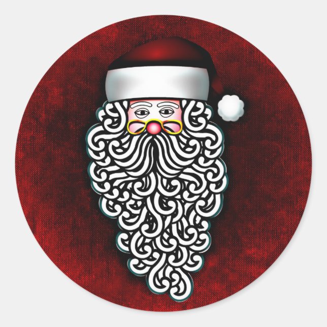Aufkleber für Santa-Claus (Vorderseite)