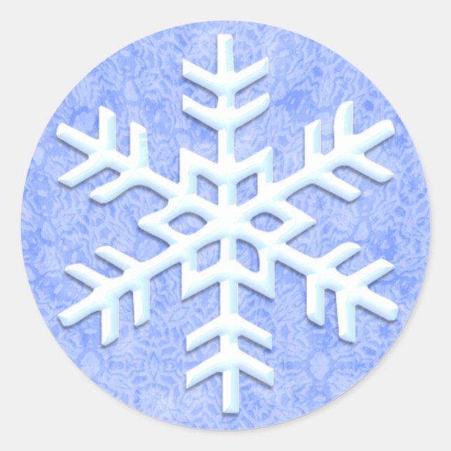 Aufkleber für Schneeflocken (Vorderseite)