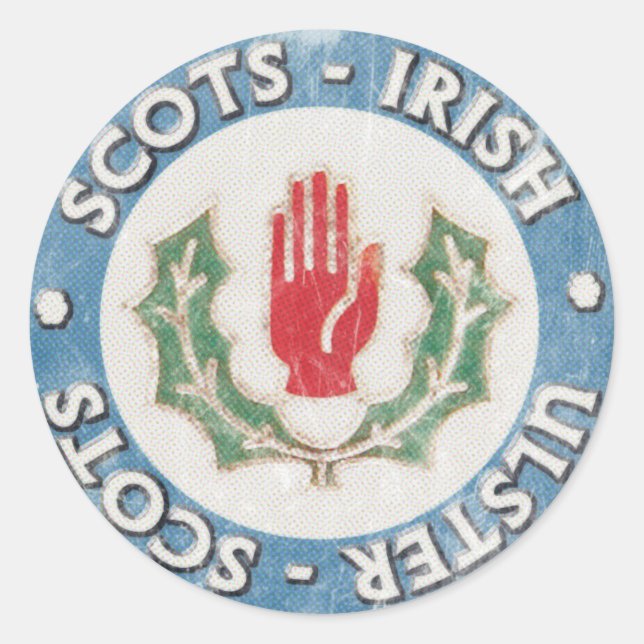 Aufkleber für Schotte-Irisch/Ulster-Schotte (Vorderseite)