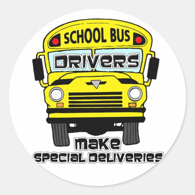 Aufkleber für Schulbusfahrer (Vorderseite)