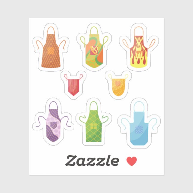 Aufkleber für Schürze (Blatt)