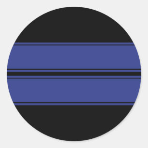 Aufkleber für schwarz blaue Doppelstreifen