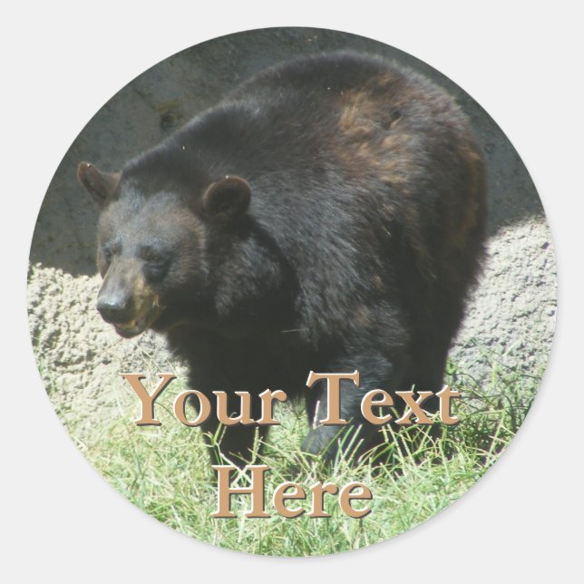 Aufkleber für schwarze Bären (Vorderseite)