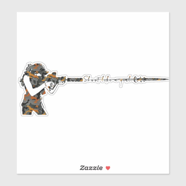 Aufkleber für Shooter Girls (Blatt)