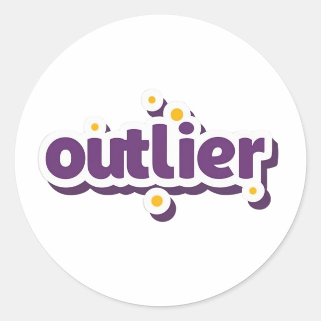 Aufkleber für Single-Ausreißer-Datenanalytiker (Vorderseite)