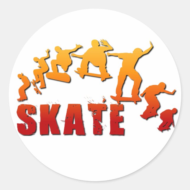 Aufkleber für Skateboarden (Vorderseite)