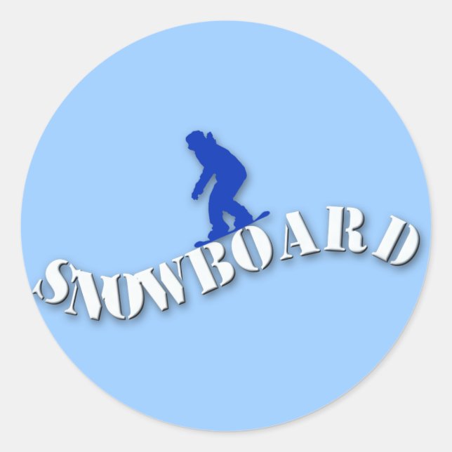 Aufkleber für Snowboards (Vorderseite)