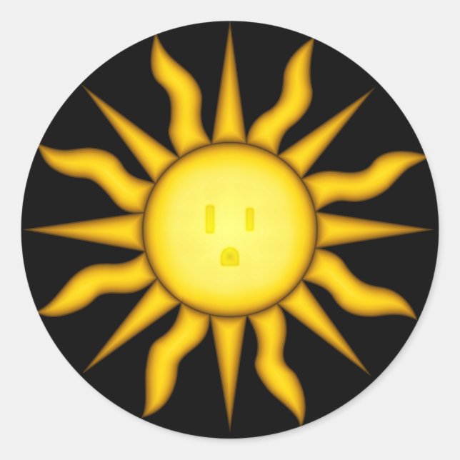 Aufkleber für Solarenergie (Vorderseite)