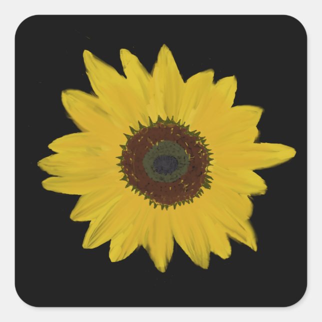 Aufkleber für Sonnenblumen (Vorderseite)