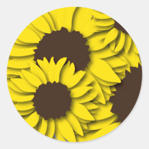 Aufkleber für Sonnenblumen