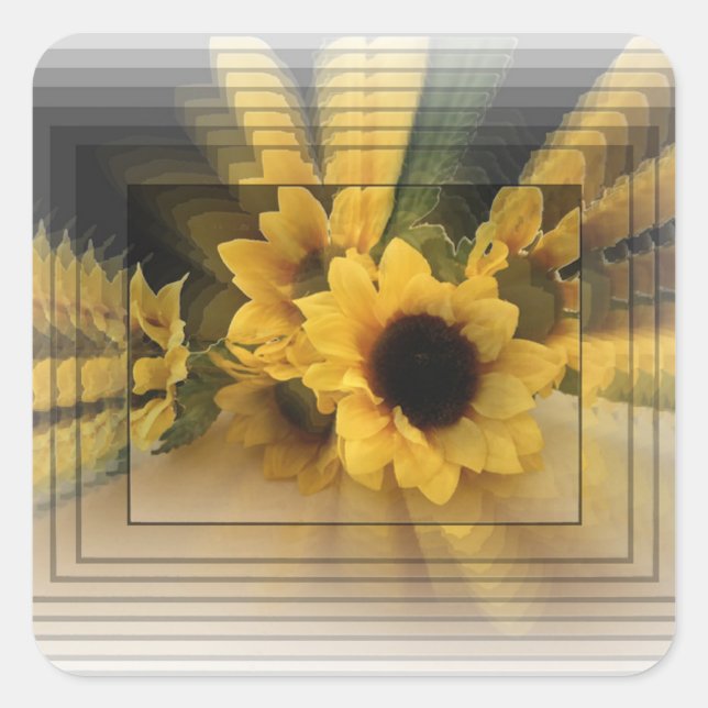 Aufkleber für Sonnenblumen (Vorderseite)
