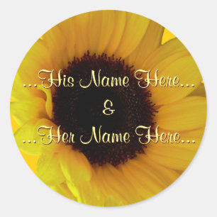 Aufkleber für Sonnenblumen Personalisiert Sonnenbl