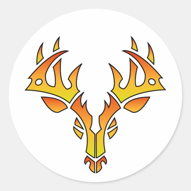 Aufkleber für Stammpferde (Feuer) (Vorderseite)