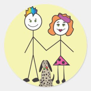 Aufkleber für Stick-People