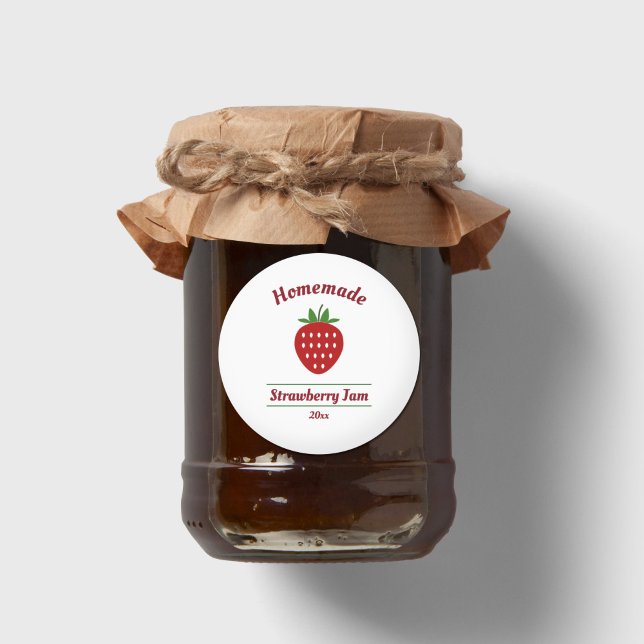 Aufkleber für Strawberry Jam Label (Strawberry Jam Label Sticker)