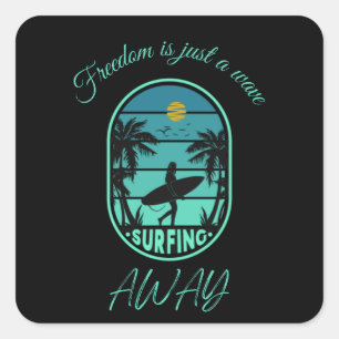 Aufkleber für Surfer