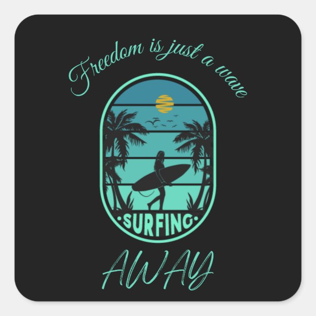 Aufkleber für Surfer (Vorderseite)