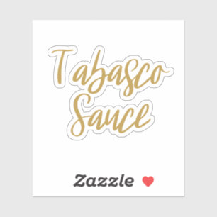 Aufkleber für Tabasco Sauce