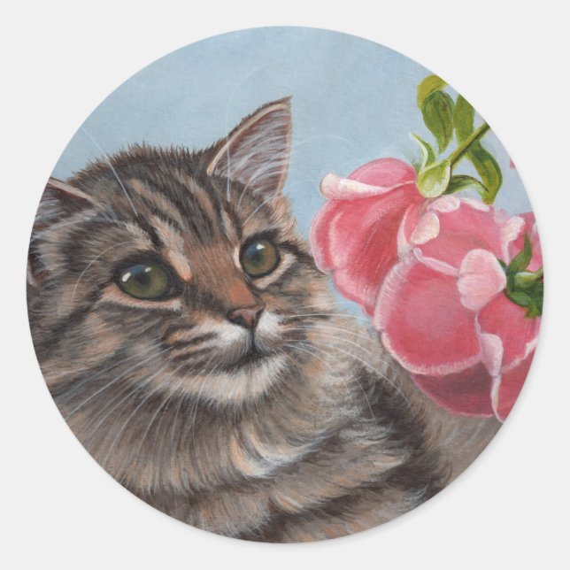 Aufkleber für Tabby und Rose (Vorderseite)