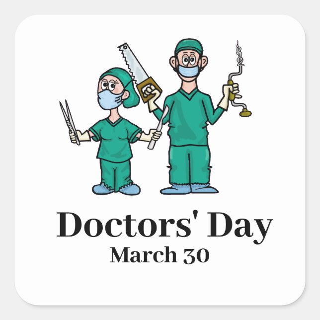 Aufkleber für Tagesärzte oder Namensschilder (Vorderseite)