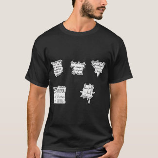 Aufkleber für Texte in einer Richtung T-Shirt