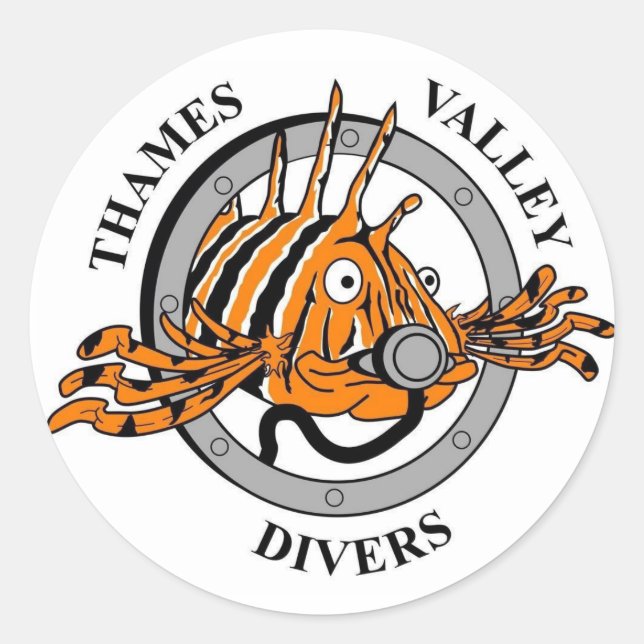 Aufkleber für Thames Valley Divers (Vorderseite)