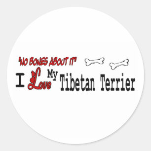 Aufkleber für tibetische Terrier (I Liebe)