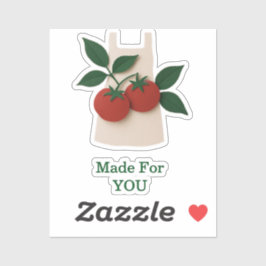 Aufkleber für Tomaten/Paradeiser-Schürze — hergest